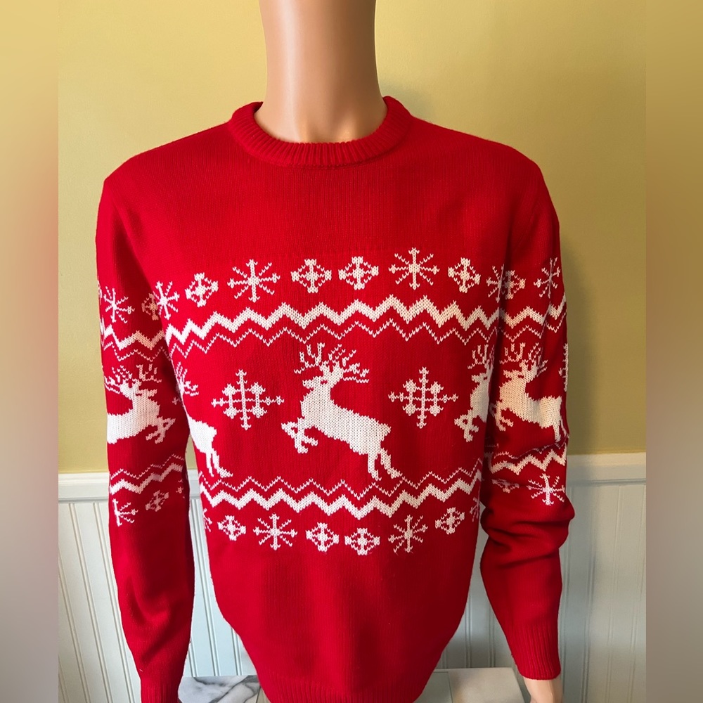 Holiday Reindeer sweater worn only once!